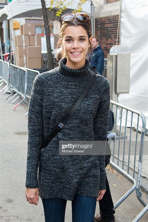 Model Pauline Hoarau Is Seen Arriving At Rehearsals For The 2015