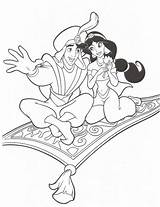 Jasmine Princess Coloring Aladdin Pages Colorear Para Advertisement sketch template