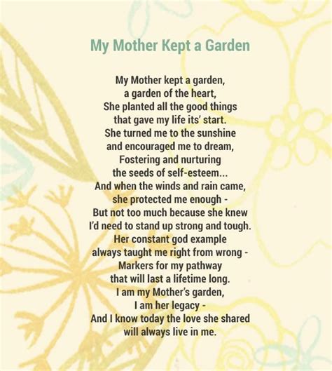 my mother kept a garden poem author gardenzg