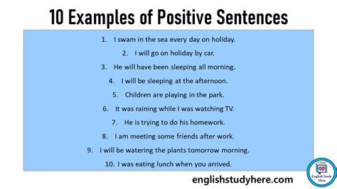 examples  positive sentences  english moi nhat tin nhanh