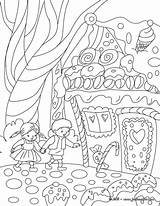 Gretel Hansel Coloring Cuento Grimm Contes Cuentos Fairy Hermanos Fabulas Hellokids Coloriages Icolor Du Conte Hadas Buscar Clasicos Easynip sketch template