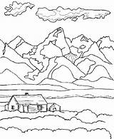 Teton Coloring Grand Park Range National Pages 792px 71kb Tetons Learning Drawings Links Nps Gov sketch template