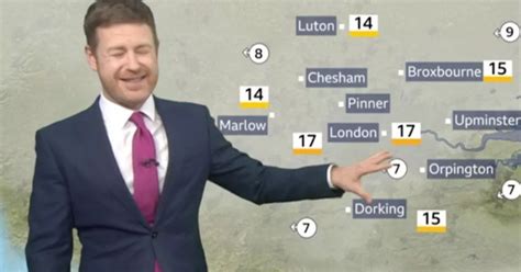 bbc weatherman in stitches as he realises hilarious blunder during live