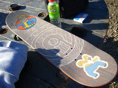 custom painted clear griptape  skateboard