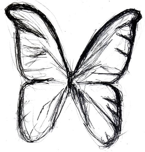 butterfly easy drawing  getdrawings