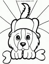 Coloring Honden Pages Puppy Kleurplaten Dog Funny sketch template