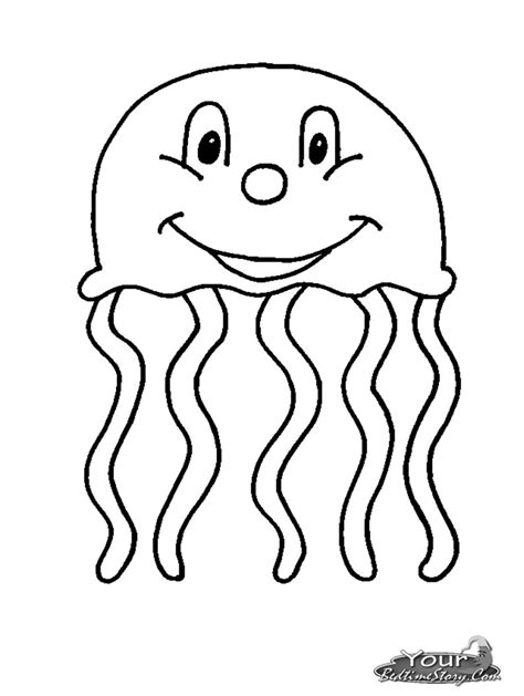 jellyfish coloring pages    print
