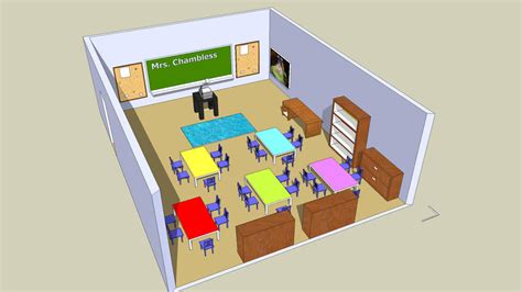 classroom design 3d warehouse