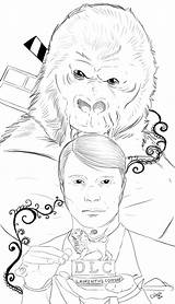 Colorable Linearts Part Hannibal Collaborations Dozens Doing Will sketch template
