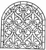 Coloring Stained Glass Pages Printable Cross Window Medieval Adults Patterns Color Stain Tiffany Print Printables Sheets Colouring Adult Getcolorings Getdrawings sketch template