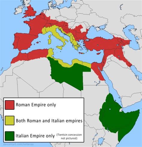 Comparison Between Italian And Roman Empires At Their