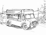 Truck Food Drawing Getdrawings sketch template