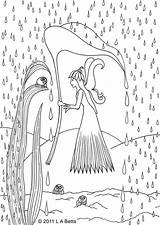 Rain Fairy Fairies sketch template