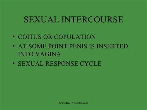 Sexual Intercourse Conception
