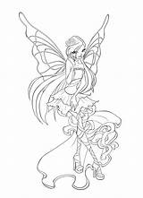 Winx Coloring Sirenix Pages Club Bloomix Bloom sketch template
