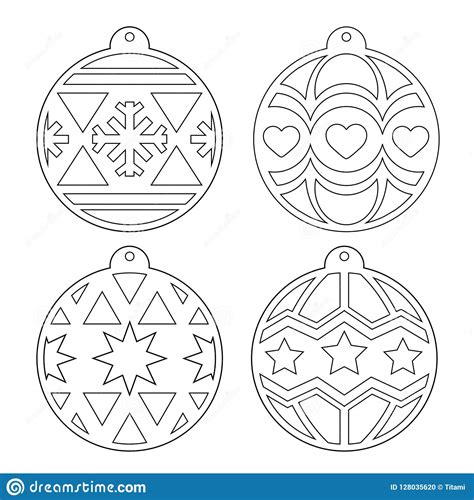 coloring page christmas ball  crafter files