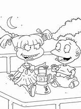 Coloring Rugrats Pages Angelica Printable Kimi Kids Tomy Coloringme Getcolorings Popular Pag sketch template