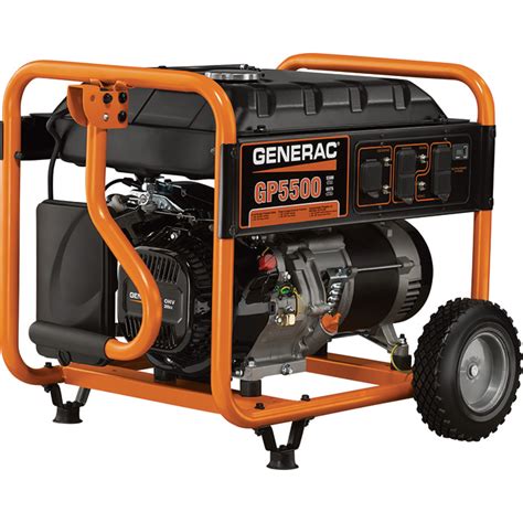 Free Shipping — Generac Gp5500 Portable Generator — 6 875 Surge Watts