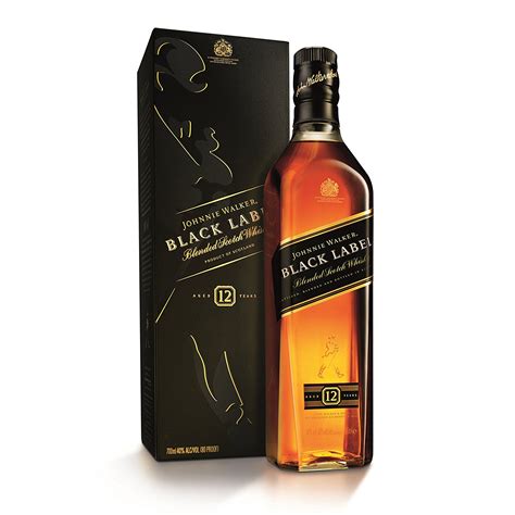 johnnie walker black label blended scotch whisky cl roma wines