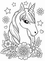 Unicorns Unicorni Stampare sketch template