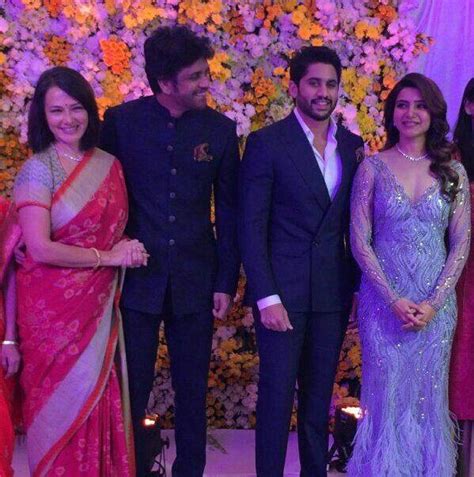 naga chaitanya and samantha wedding reception photos filmibeat