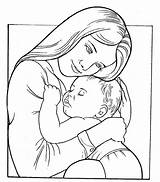 Coloring Pages Baby Printable Mother Color Print Drawing Coloringbook4kids Kid sketch template