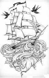 Nautical Tatuaggi Inspiration Tatuaggio Compass sketch template