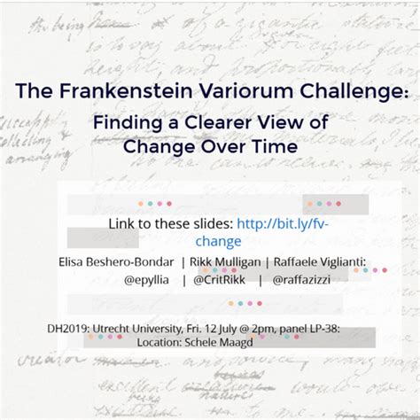frankenstein variorum challenge finding  clearer