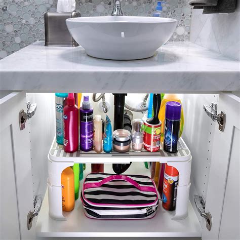expandable  sink organizer  storage  bathroom   sink organizer kitchen