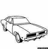 Coloring Dodge Pages Challenger Charger 1969 Car Cars Camaro Drawing Race Color Muscle Drawings 1970 Rt Truck Do Old Printable sketch template