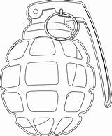 Grenade Grenades Kindpng sketch template