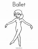 Coloring Ballet Balet Dancer Noodle Twisty Template Dance Comments Built California Usa Twistynoodle Outline Jazz Change Print Terms sketch template