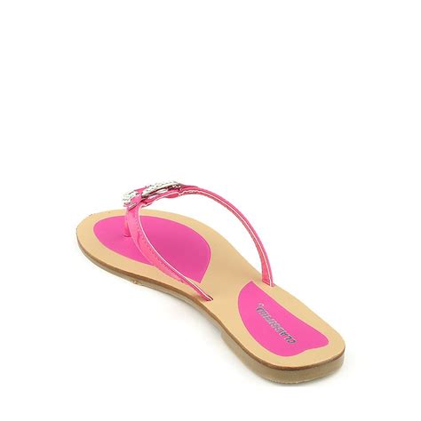Women S Flavor S Thong Flip Flop Sandal Hot Pink
