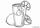 Lemonade Pages Printable Cups Coloring Template Ice sketch template