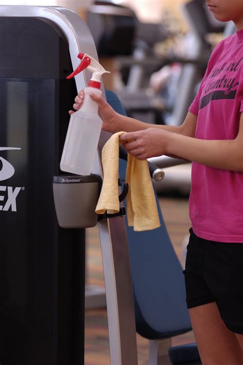Wiping Gym Equipment Please Observe Gym Etiquette And
