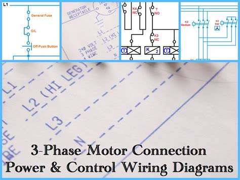 phase motor power control wiring diagrams