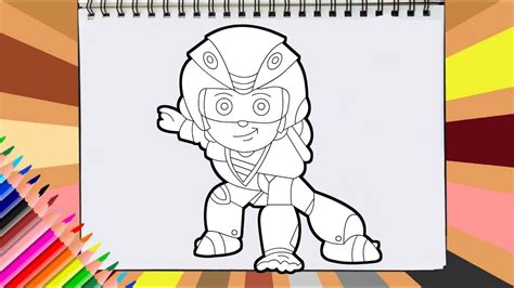 vir  robot boy menggambar  mewarnai vir drawing  coloring