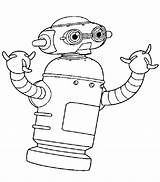 Robot Coloring Pages Giant Template sketch template