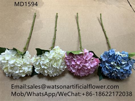 md1594 51cm artificial silk hydrangea zoran florals
