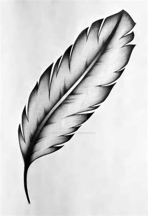 Feather Tattoo Design By Nathanbrittain On Deviantart In 2021