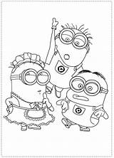 Coloring Pages Halloween Minion Minions Getcolorings Color Printable sketch template