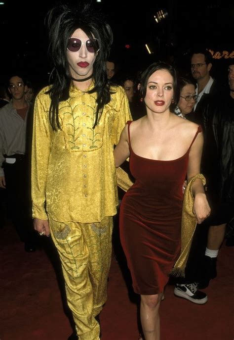 Marilyn Manson And Rose Mcgowan Marilyn Manson Rose