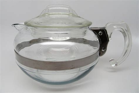 pyrex flame  teapot   cups mid century era table ready agrohortipbacid