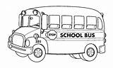 Bus Coloring School Pages Printable Kids sketch template