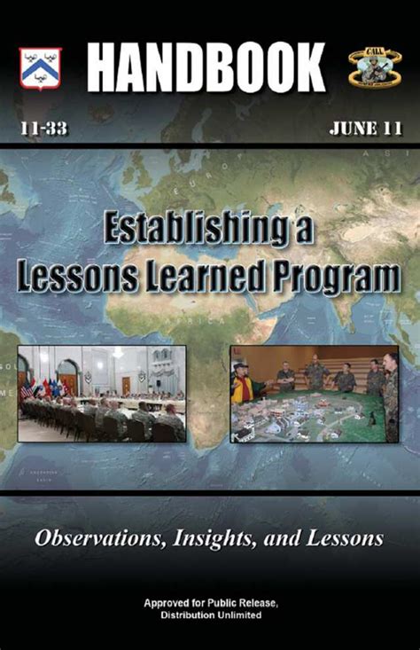 call handbook   establishing  lessons learned program chapter  organizational