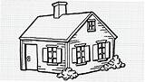 Drawing House Farm Simple Farmhouse Good Getdrawings sketch template