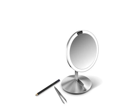 simplehuman 5 inch mini sensor mirror lighted makeup vanity mirror