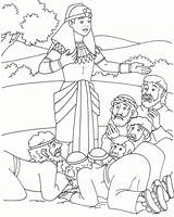 Coloring Joseph Pages Bible School Sunday Brothers His Egypt Sketchite Visits Angel Coat Jesus sketch template