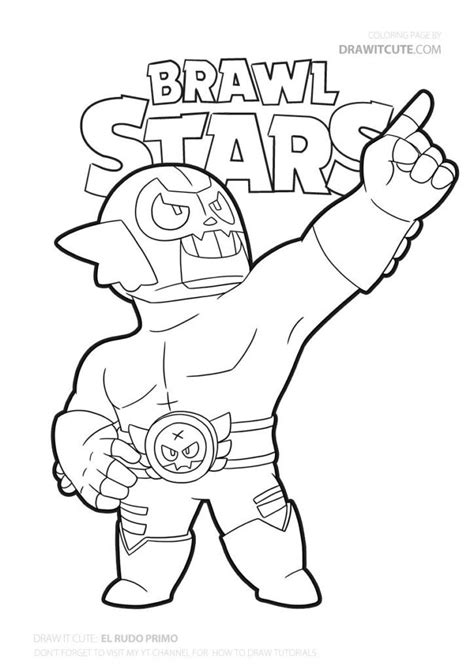 pin  brawl stars coloring pages