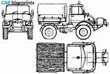 Unimog Clipart Mercedes Benz Blueprint Truck Clipground Blueprints 1968 U421 Fire sketch template